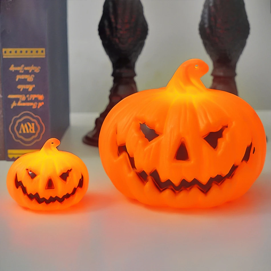 Pumpkin Lantern Candle Light Halloween Skull Ghost Face Lamp Kids Gift For Bedroom Garden Party Decoration Atmosphere Light photo 5