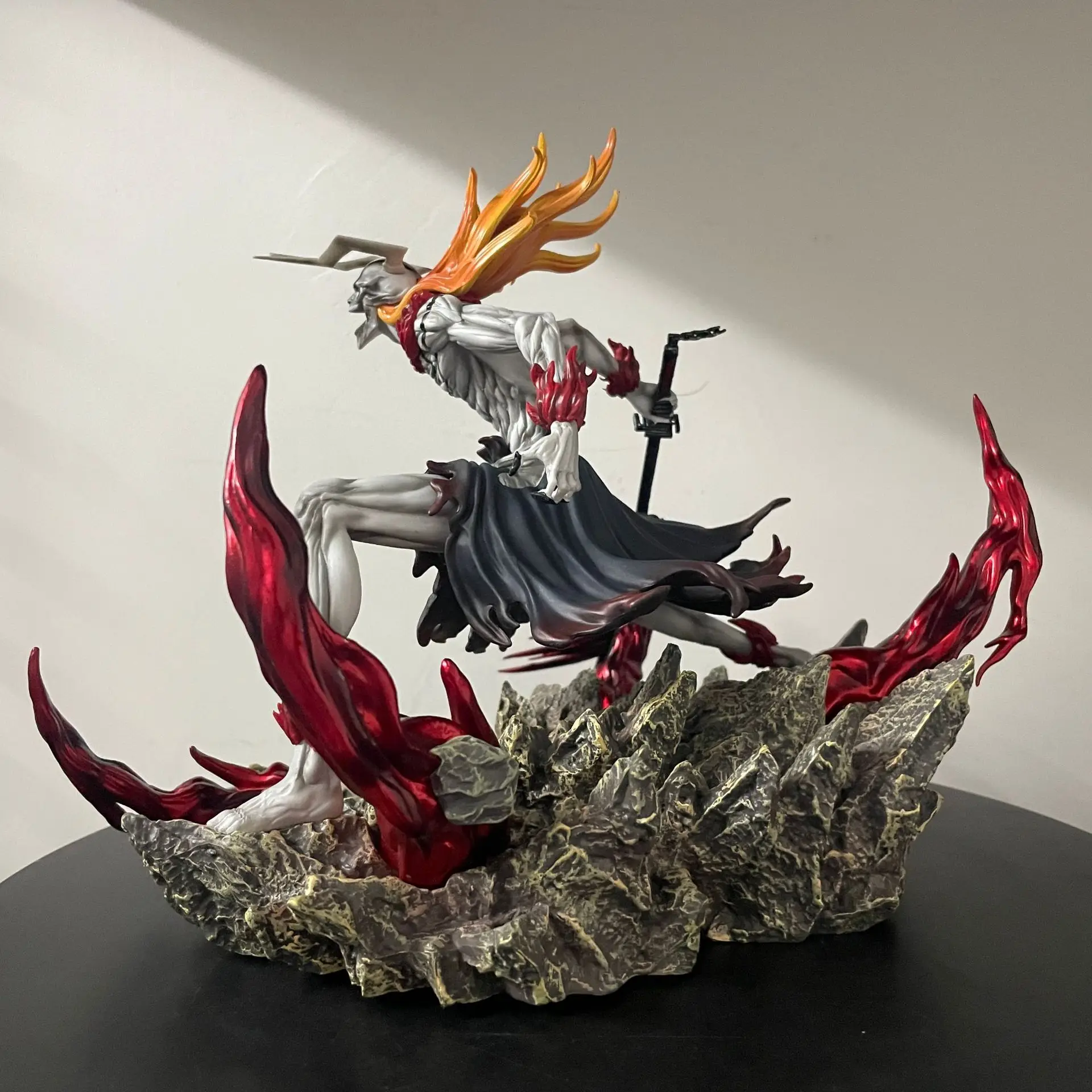 Bleach Ichigo Hollowfied Action Figure 23cm Anime Statue Getsuga Tensho Desktop Decoration Collectible Toy Gift photo 2