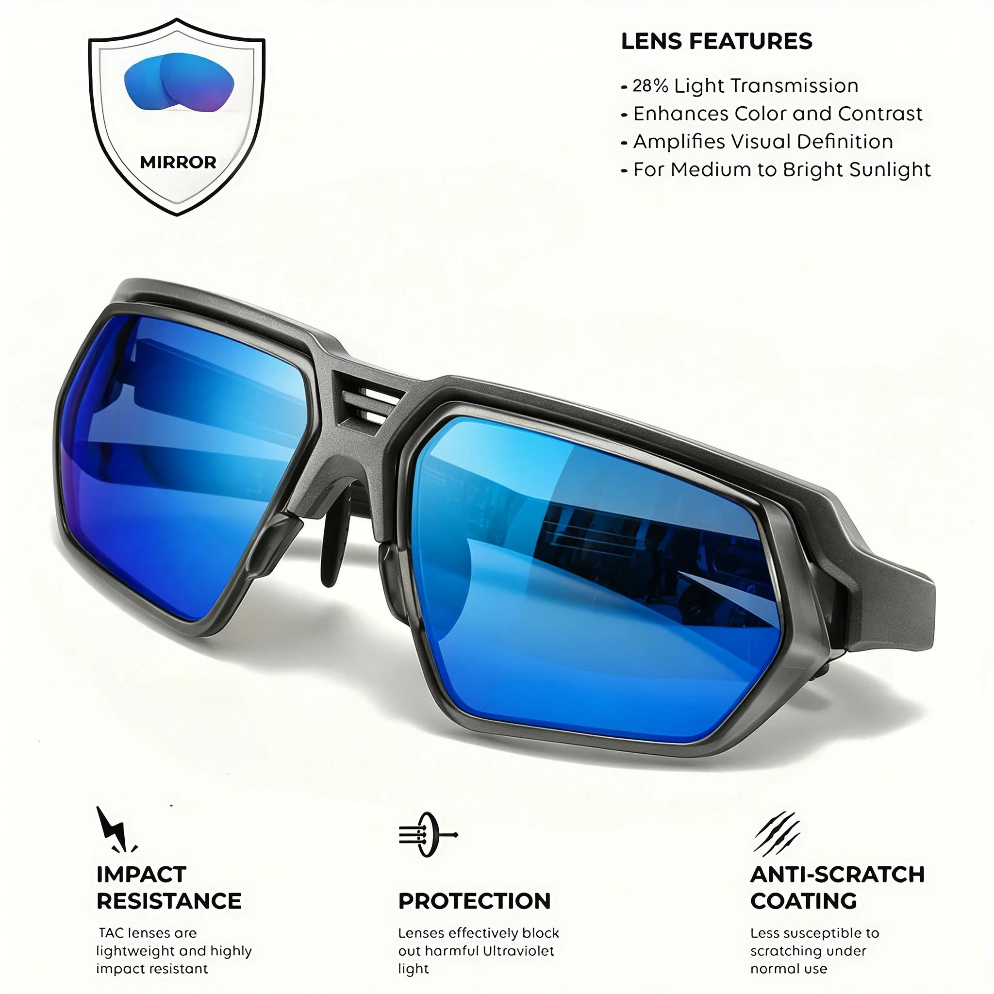 Classic Men's Photochromic Polarized Sunglasses - Adjustable Nose Pads, UV400 for Driving, Fishing & All-Weather Outdoor photo 3