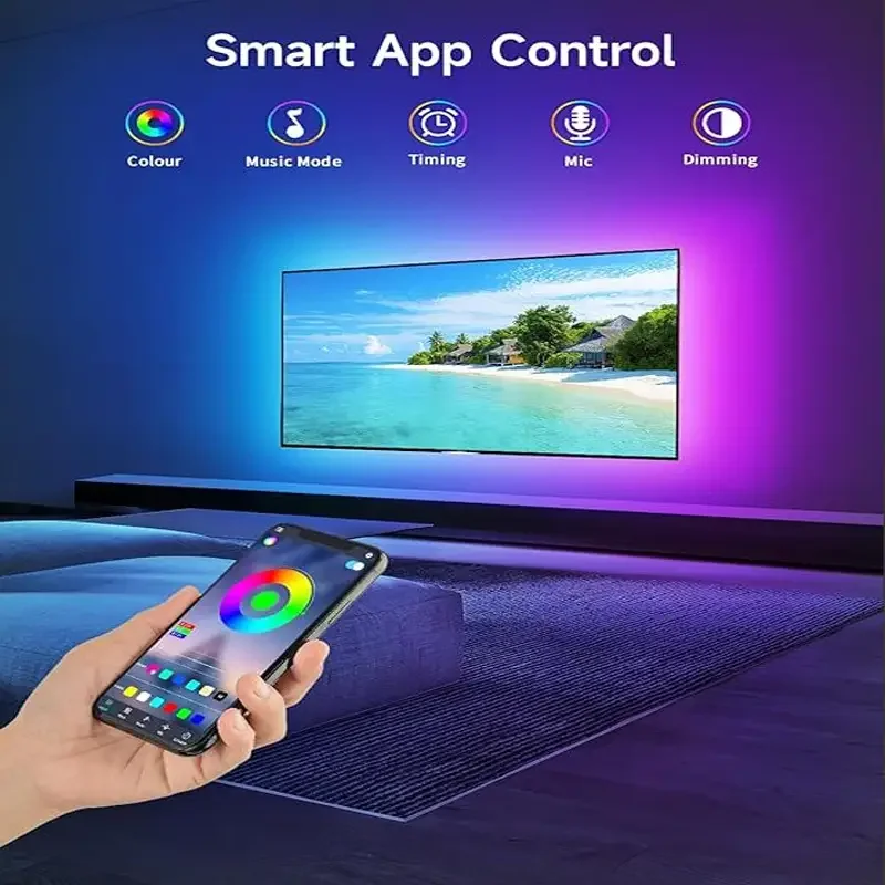 10m 20m Led Strip Lights with 44 Key Remote Control 5050 RGB Tape Led Wall Room for Home Bedroom Party Decor TV Backlight photo 5