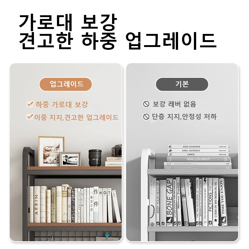 Bookshelf with Grid Desk Storage Shelf Desktop Multilayer Iron Shelf Student Computer Desk Cavity Plate Bookcase Table Rack photo 3