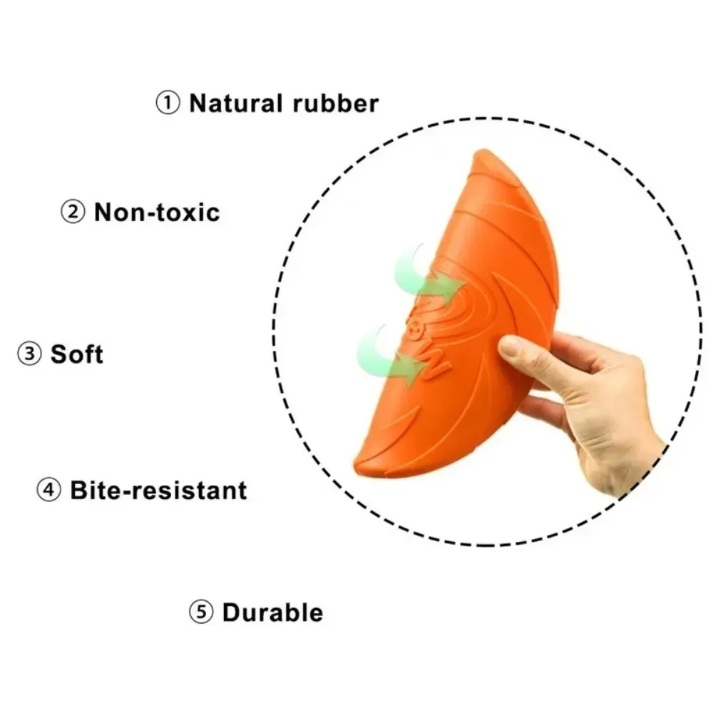Outdoor Interactive Dog Flying Disc Bite Resistant Puppy Training Multifunctional Play Toy Pet Supplies photo 4