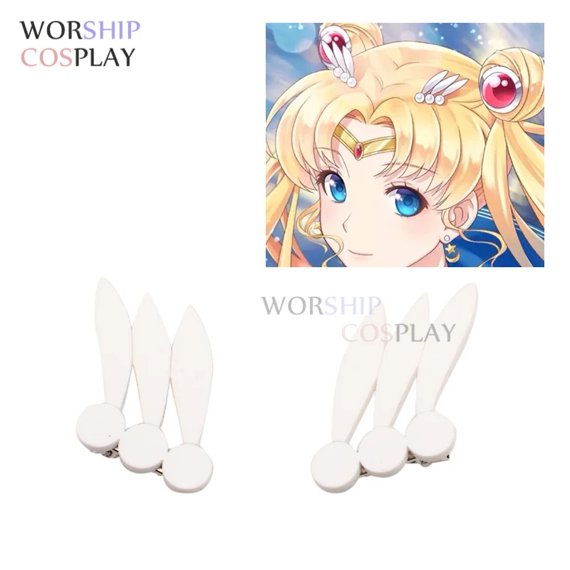 Tsukino Usagi Crystal Serenity Princess super Sailor cosplay Earrings Tiara Red Ear Stud Ear Clip Cosplay Accesseries Cos Prop photo 2