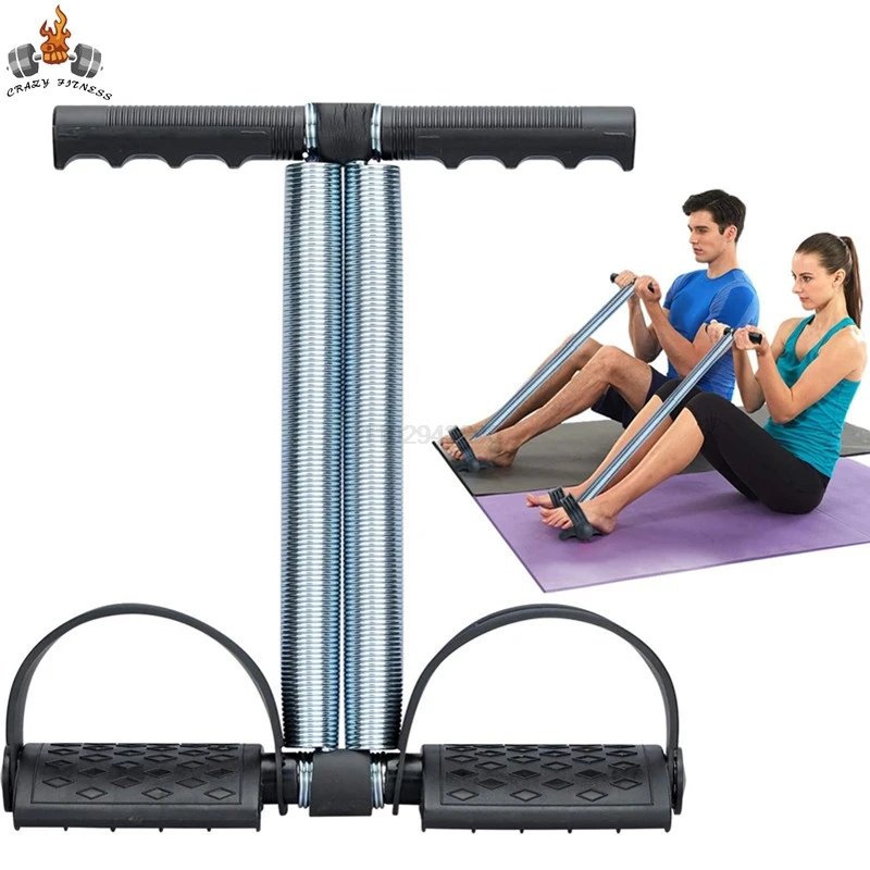 Elastic Sit Up Pull Rope Pedal Resistance Band Powerful Spring Drawstring Tummy Trimmer Equipment for Home Gym Bodybuilding photo 1