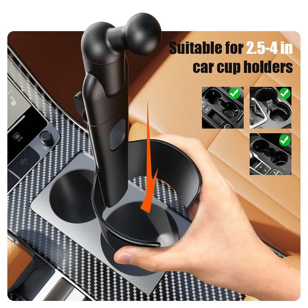 Car Cup Holder Phone Mount 360 Degree Adjustable Long Arm Stand Expandable Base Cell Phone Cradle For iPhone Samsung photo 3