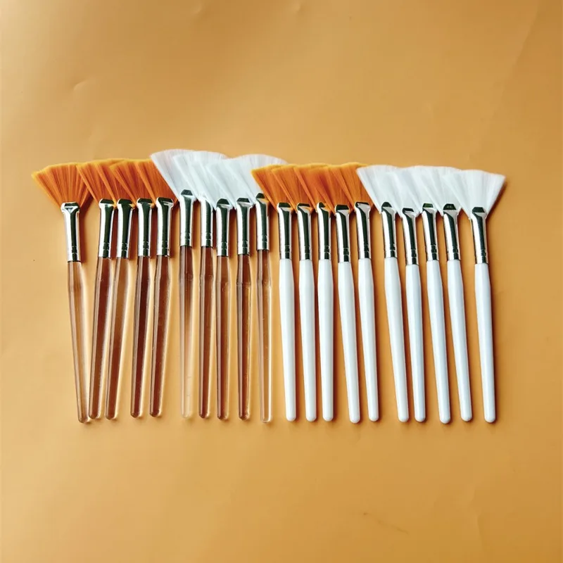10/20/50pcs Fan Shape Foundation Makeup Brushes Multifunctional Facial Mask Brush Essential Oil Women Beauty Makeup Tools Brush photo 3