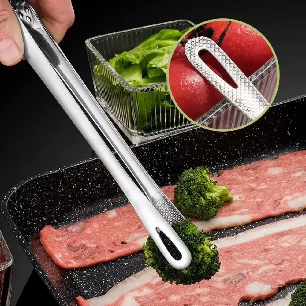 Economic Kitchen Tongs Stainless Steel Barbecue Tongs Clip BBQ Grill Meat Tongs Cooking Tweezers for Food Utensils Kitchen Tools photo 2