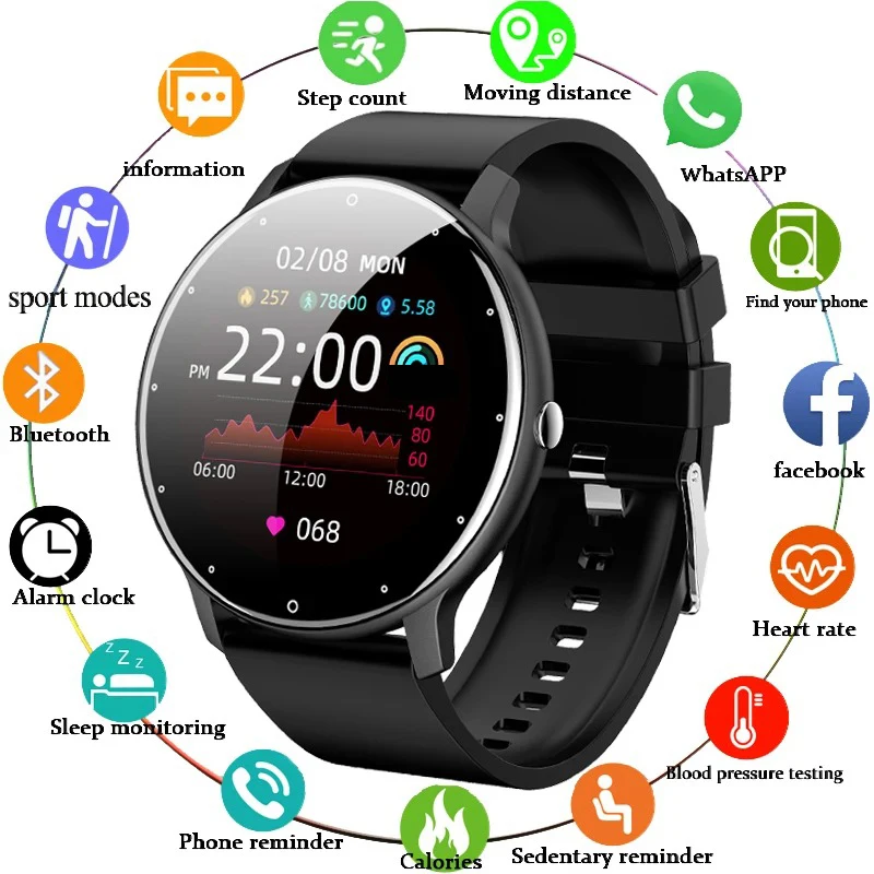 LIGE 2026 Smart Watch Women Men Ladies Gift Sport Fitness Men Watches Heart Rate Monitor Waterproof Smartwatch For Android IOS photo 2
