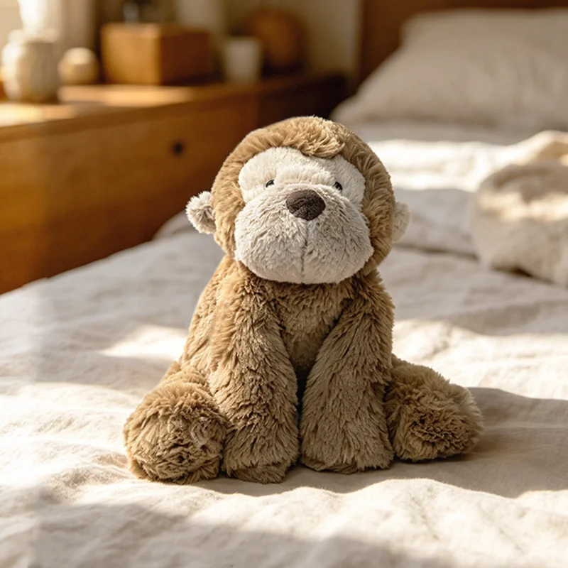 35/52CM Lying Elephant Monkey Plush Toys Soft Stuffed Cartoon Animal Doll Accompany Toy For Kids Appease Gifts photo 1