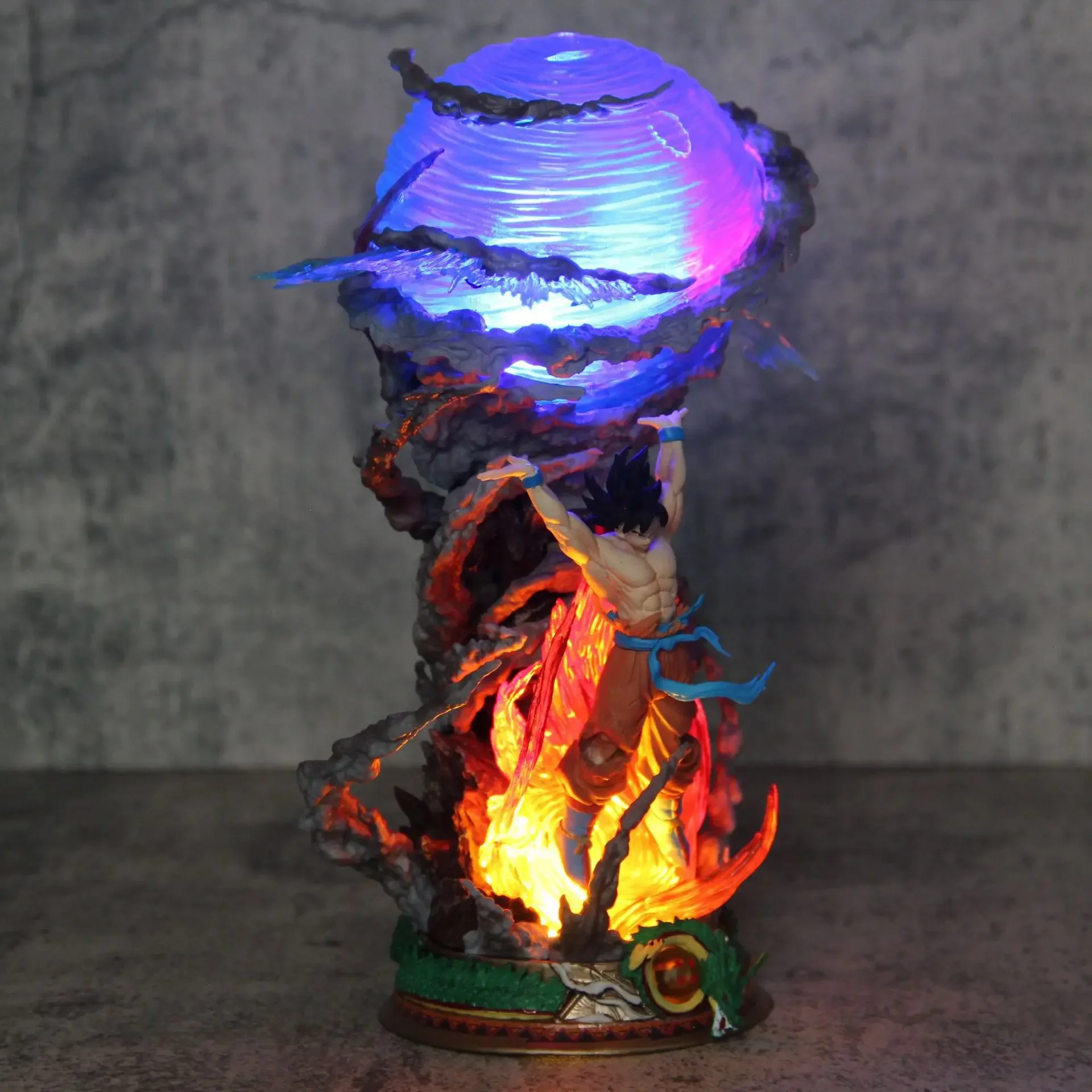 25cm Dragon Ball Figures Spirit Bomb Sou Goku Anime Figures Super Saiya Pvc Statue Doll Action Figure Model Collection Toys Gift photo 3