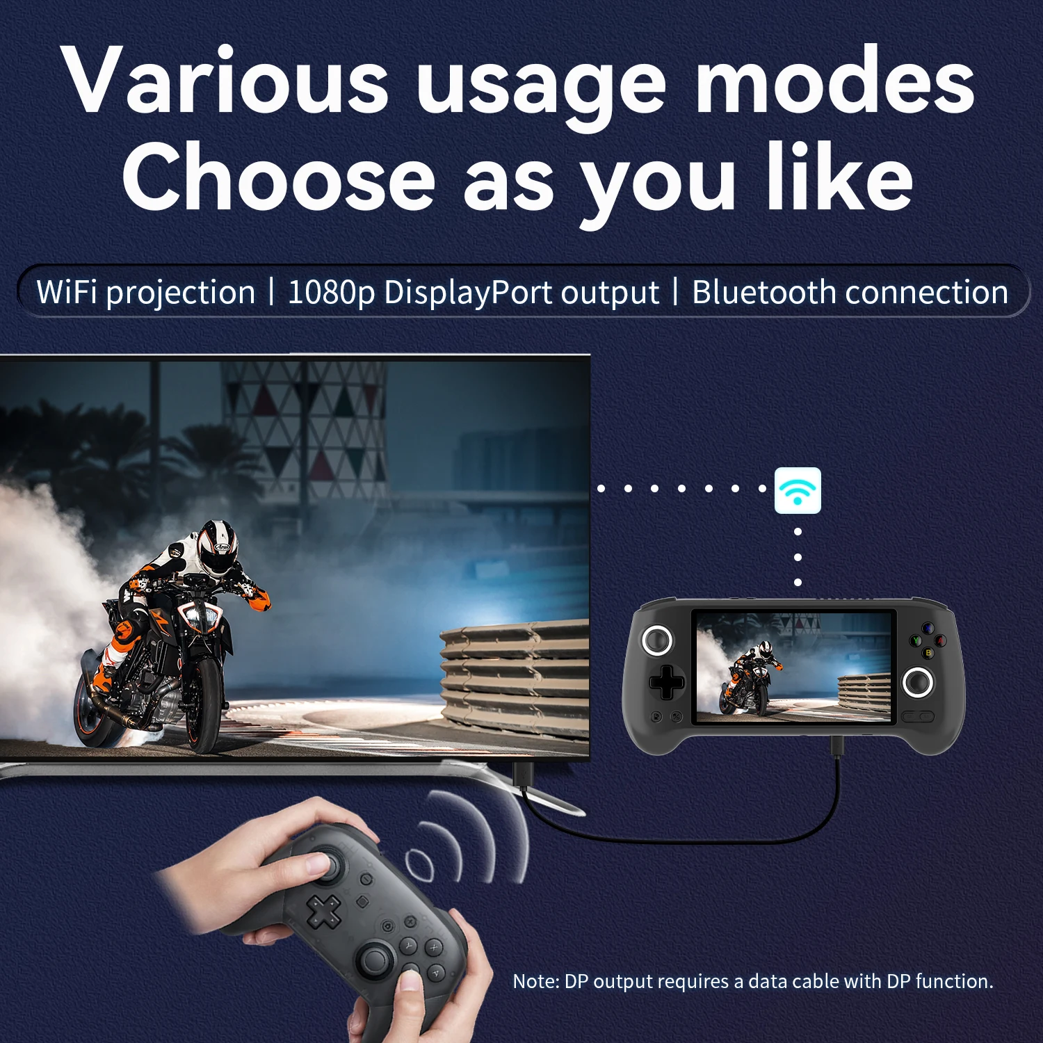 ANBERNIC RG556 Retro Handheld Game Android 13 5.48 inch Touch OLED Screen Support DP WiFi Bluetooth Hall Rocker Battery 5500mAh photo 6