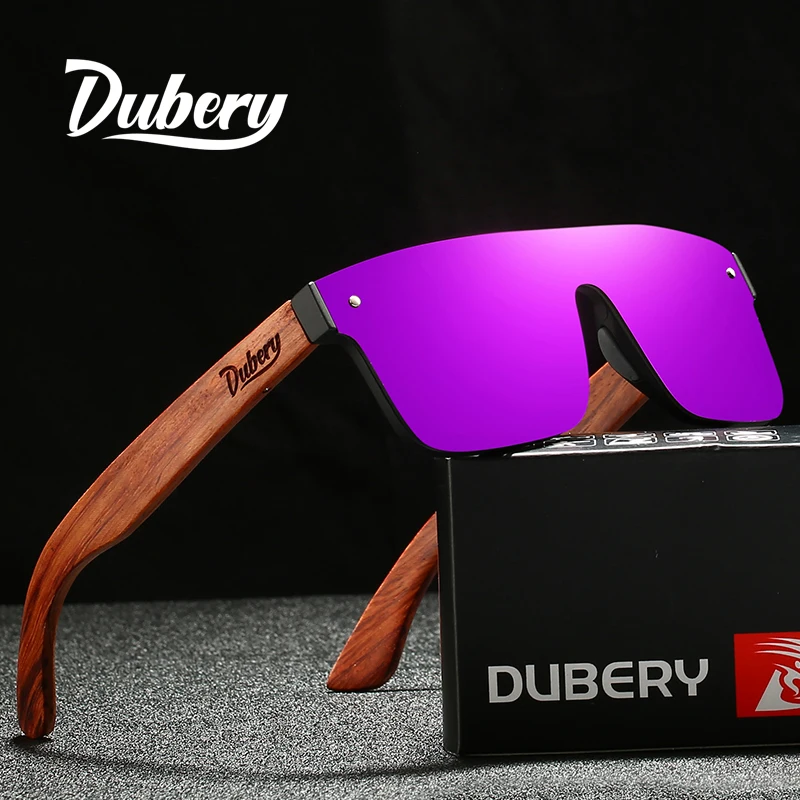 DUBERY Natural Wooden Sunglasses Men Polarized Fashion Sun Glasses Original Wood Oculos De Sol Masculino 219 photo 1