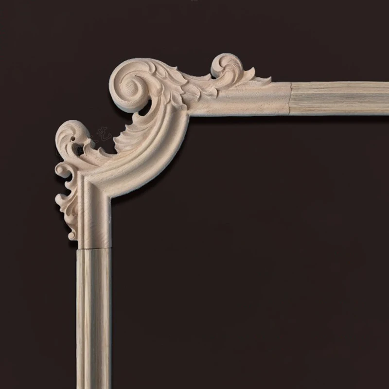 Antique Wood Molding Onlays Capital Furniture Appliques European Style Background Wall Decoration Home Decoration Accessories photo 2