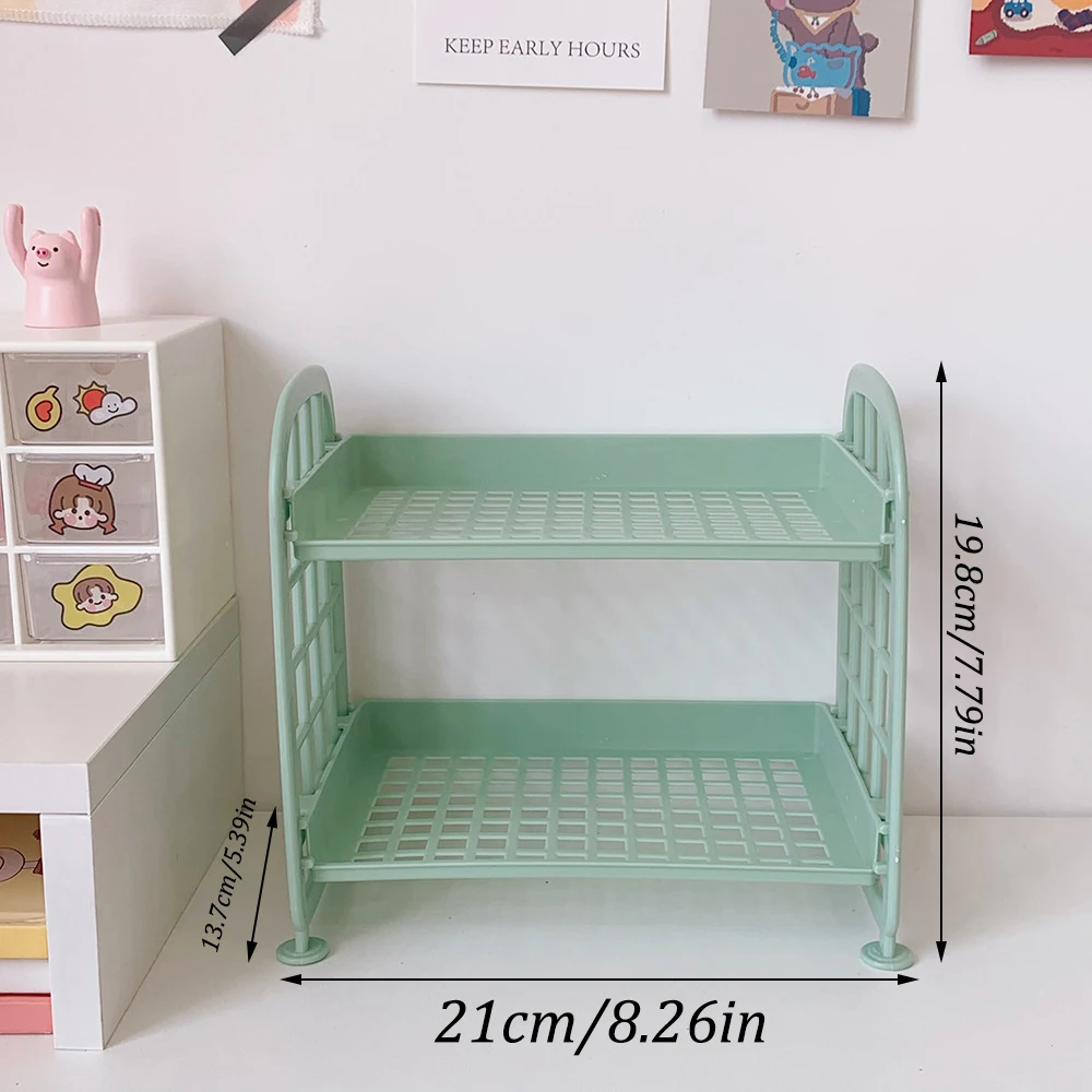 High Appearance Horizontal Desktop Storage Shelf Simple Multi-storey Dormitory Storage Shelf Computer Office Available photo 6