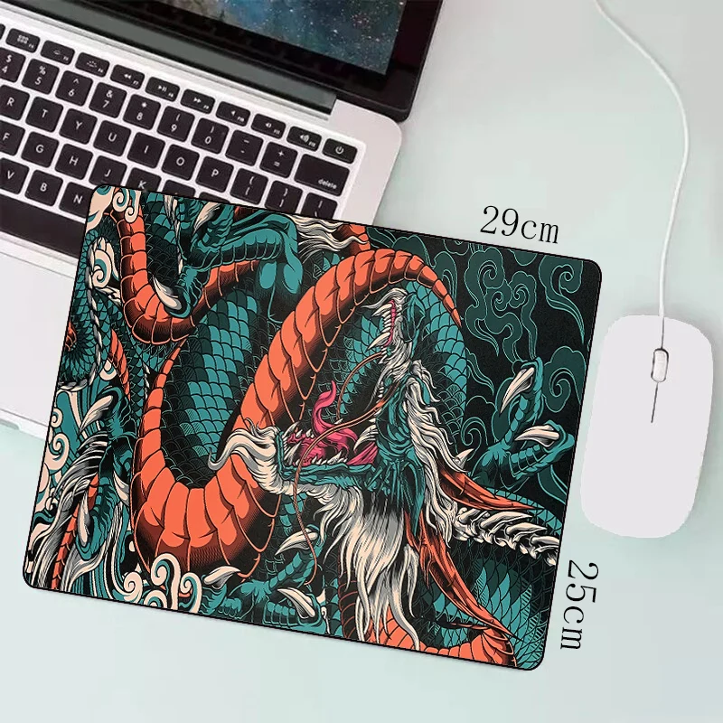 Japanese Dragon Large Gaming Mousepad XXL Keyboard Gamer Mouse Pad on The Table Speed Desk Mat Anime 900x400 700X300 Mouse Mats photo 5