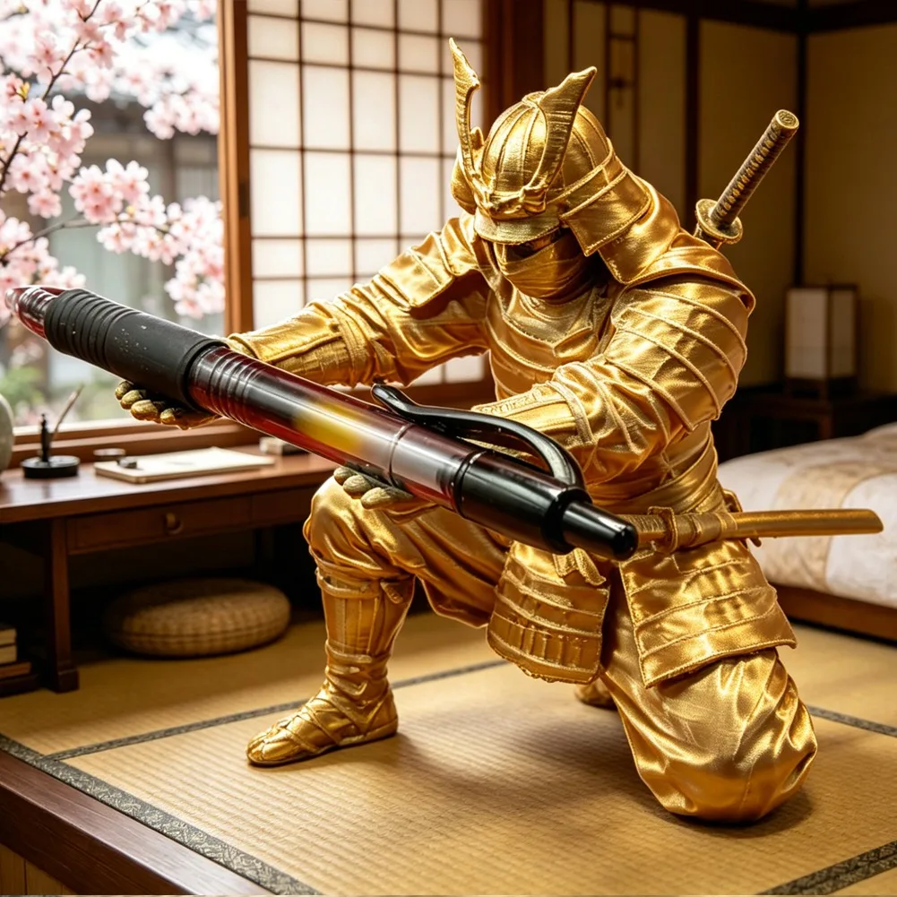 Creative Samurai Pen Holder Japanese Warrior Pencil Rack 3D Printed Stationery Organizer Stand Office Ornament Desk Decor Gift photo 4