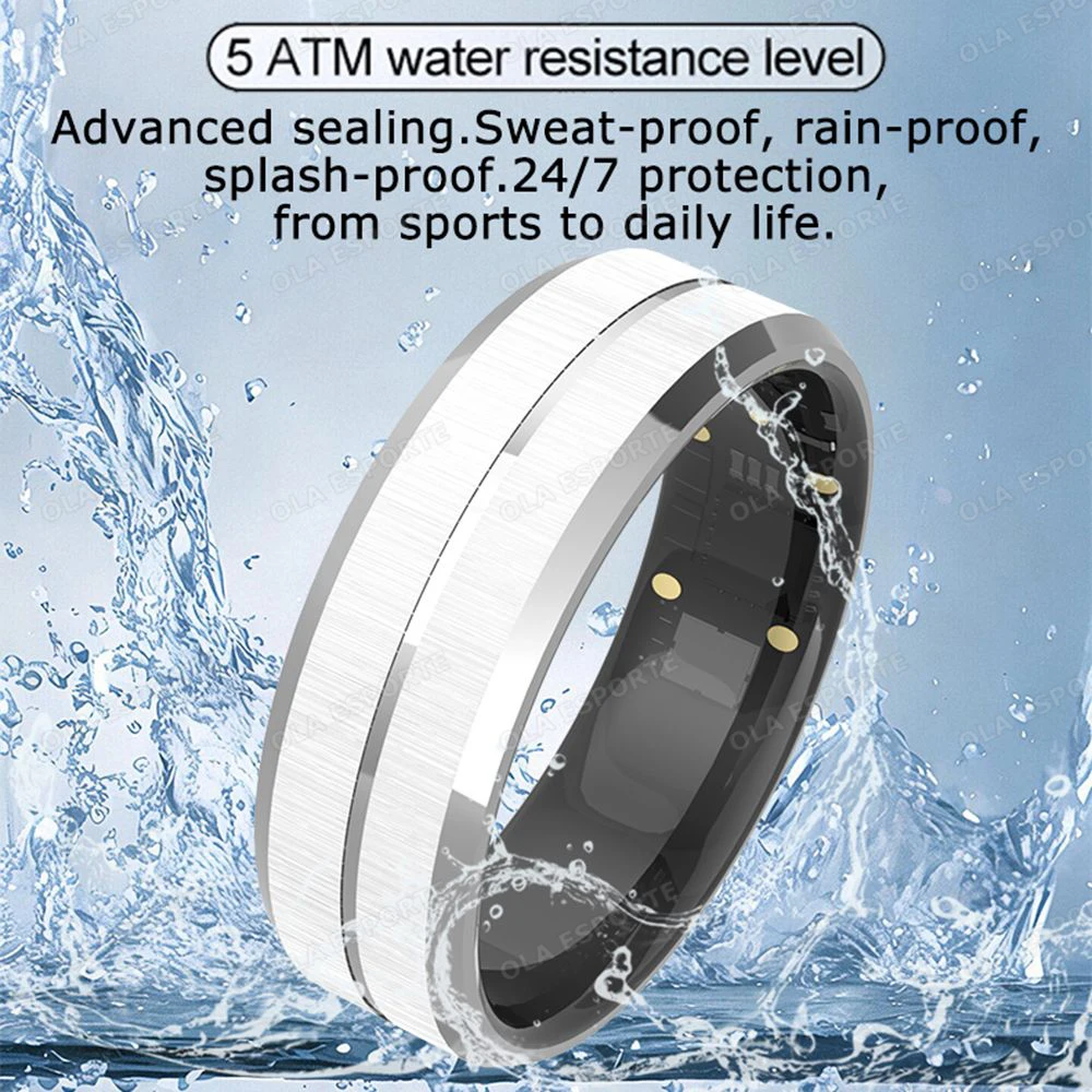Smart Ring Heart Rate Blood Oxygen Real Time Health Monitoring 128 Exercise Modes Remote Control Smart Ring For Men Women R12 photo 5