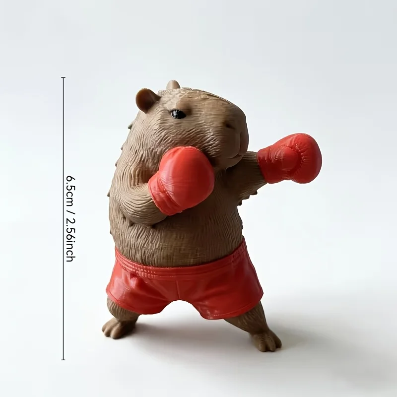 Cute Capybara Ornament, Desktop Office Decoration, Car Decor, Creative Animal Model, Collectible Figurines, Car Ornament photo 6