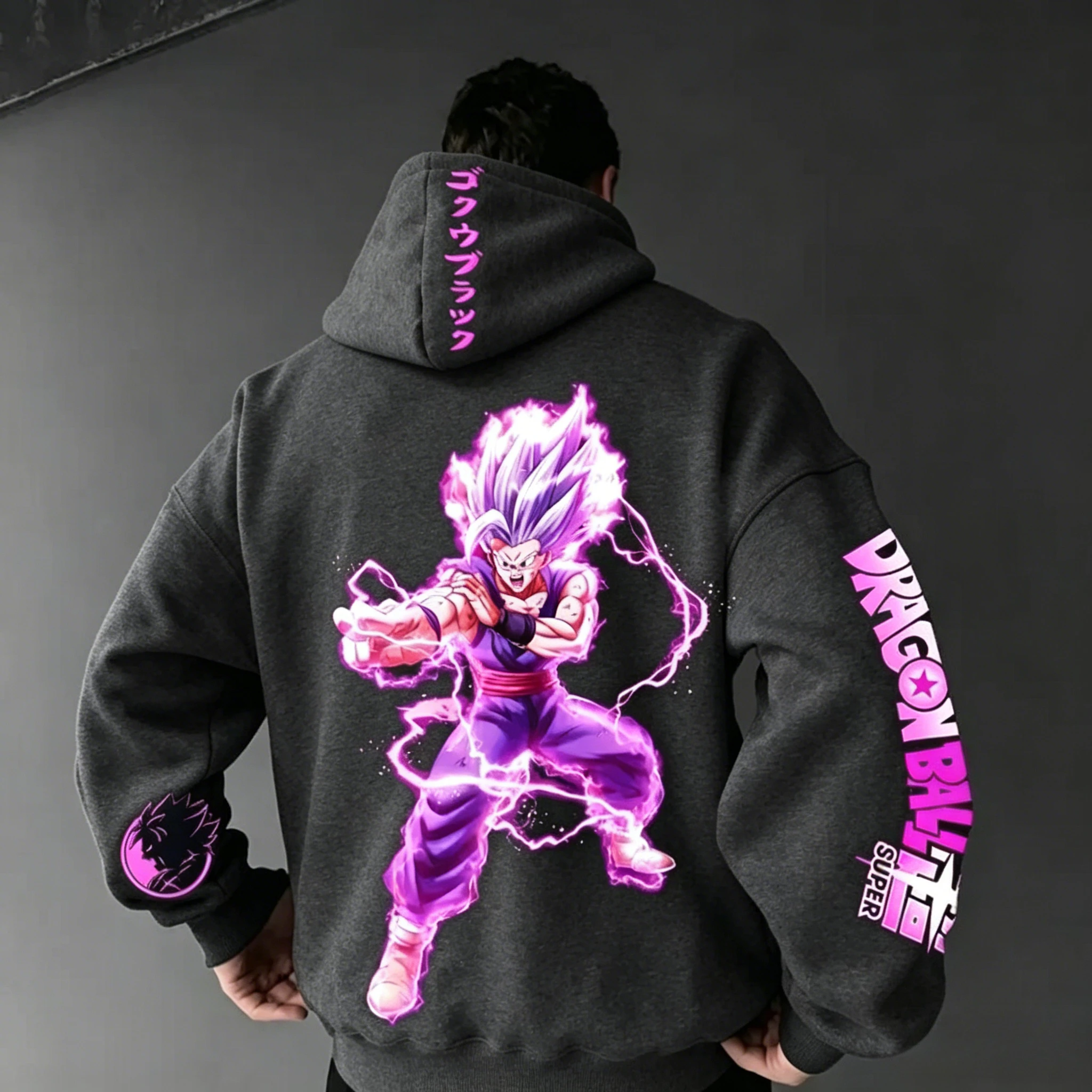 2026 Dragon Ball Men's Hoodie Sweater Gohan Japan Anime Boy Children's Harajuku Long Sleeve Top Comfortable Parent-Child Wear photo 4