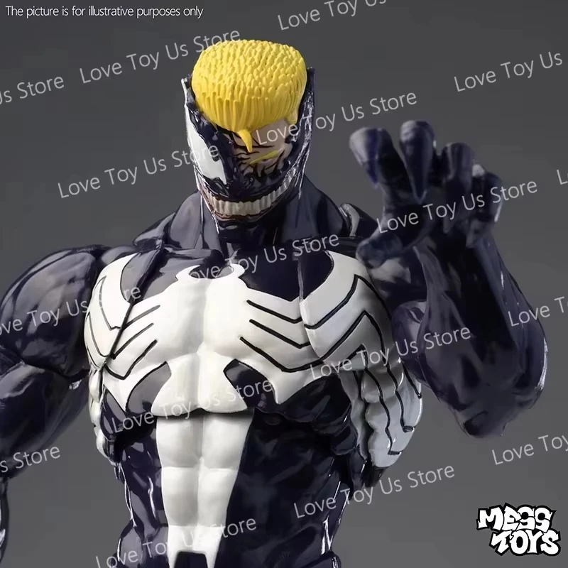 NEW Mess Toys Venom Lethal Neighbor Spider Man Symbiotic Black Suit Messtoys Spiderman Anime Action Figure Model Doll Gifts Toys photo 6