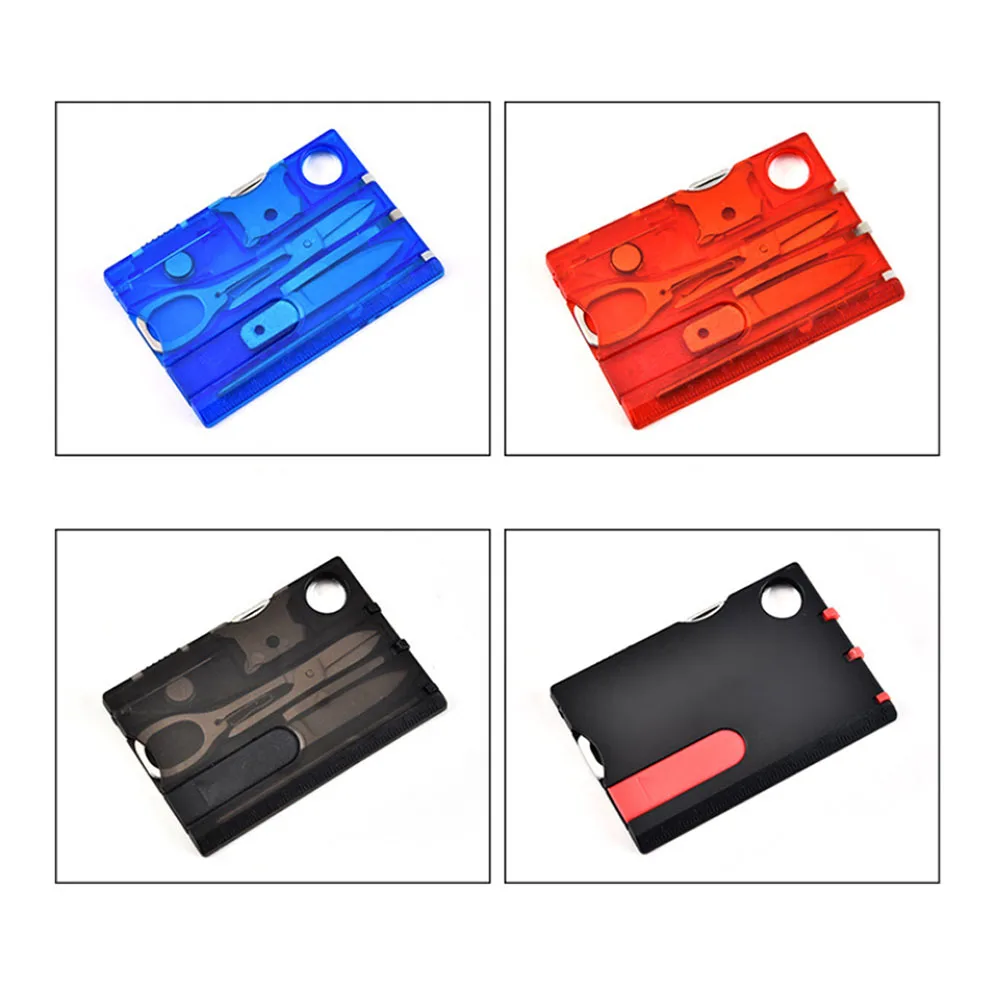 Swiss Tool Card All in One Screwdriver Kit 9 Piece Outdoor Multi Tool Emergency Survival Gear Multifunctional Tool Card Portable photo 5