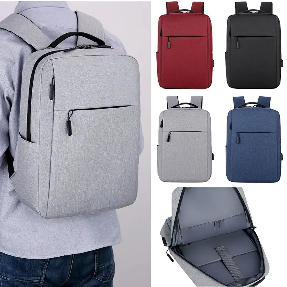 Trendy Men's Minimalist Backpack Versatile Backpack Large Capacity School Student Backpack Rucksack Computer Travel Bag Unisex photo 2