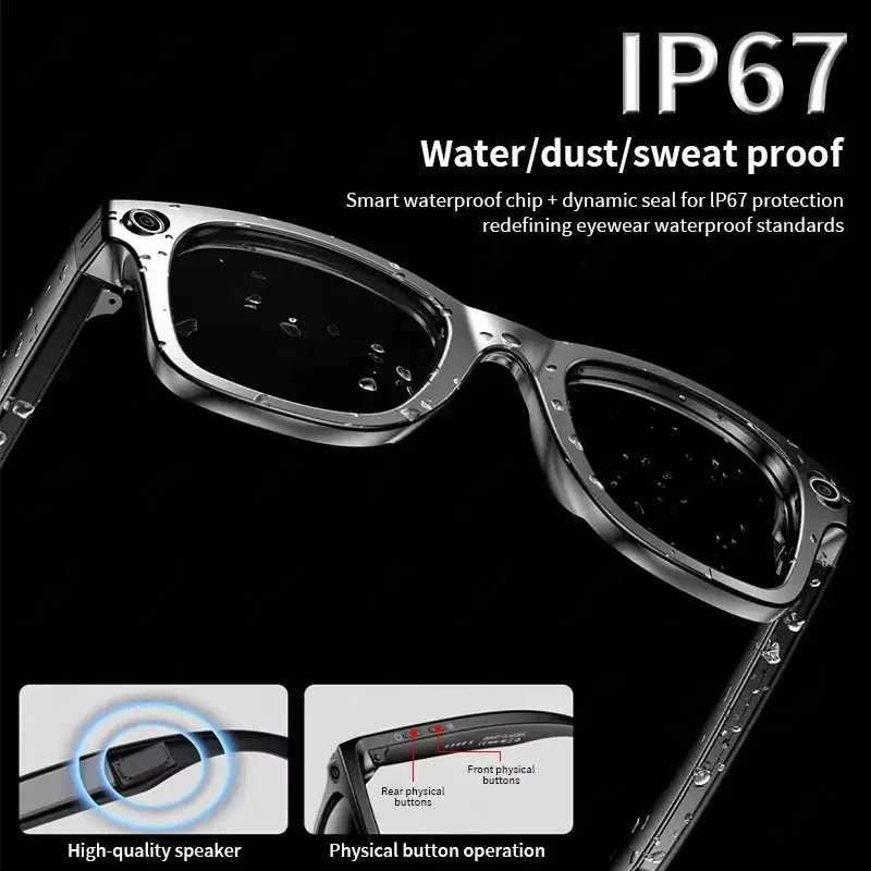 AI Smart Glasses with 8MP Camera Video Recording 100+ Languages Translation Sunglasses Bluetooth Call Music Play Men Women 2026 photo 6