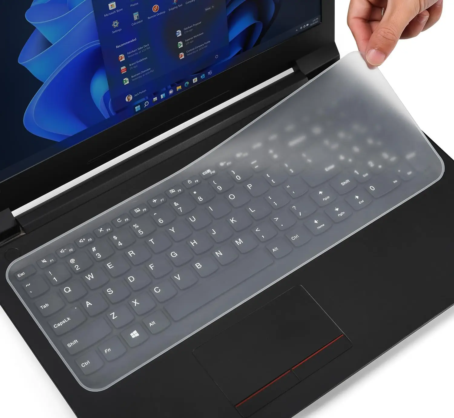 Universal Keyboard Cover Protector Skin for 13" 15.6" inch Laptop Ultra Thin MacBook HP Dell Lenono ASUS Waterproof Dustproof photo 1