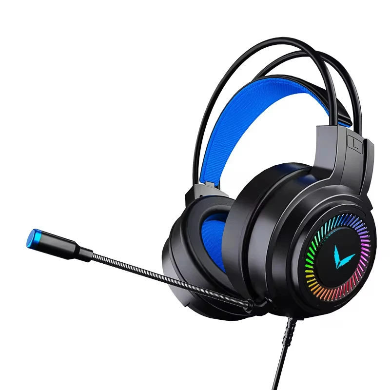 G60 Gaming Headset 7.1 Stereo SVirtual Surround Bass Earphone Headphone with Mic LED Light for Computer PC Gamer Foldable G58 photo 5