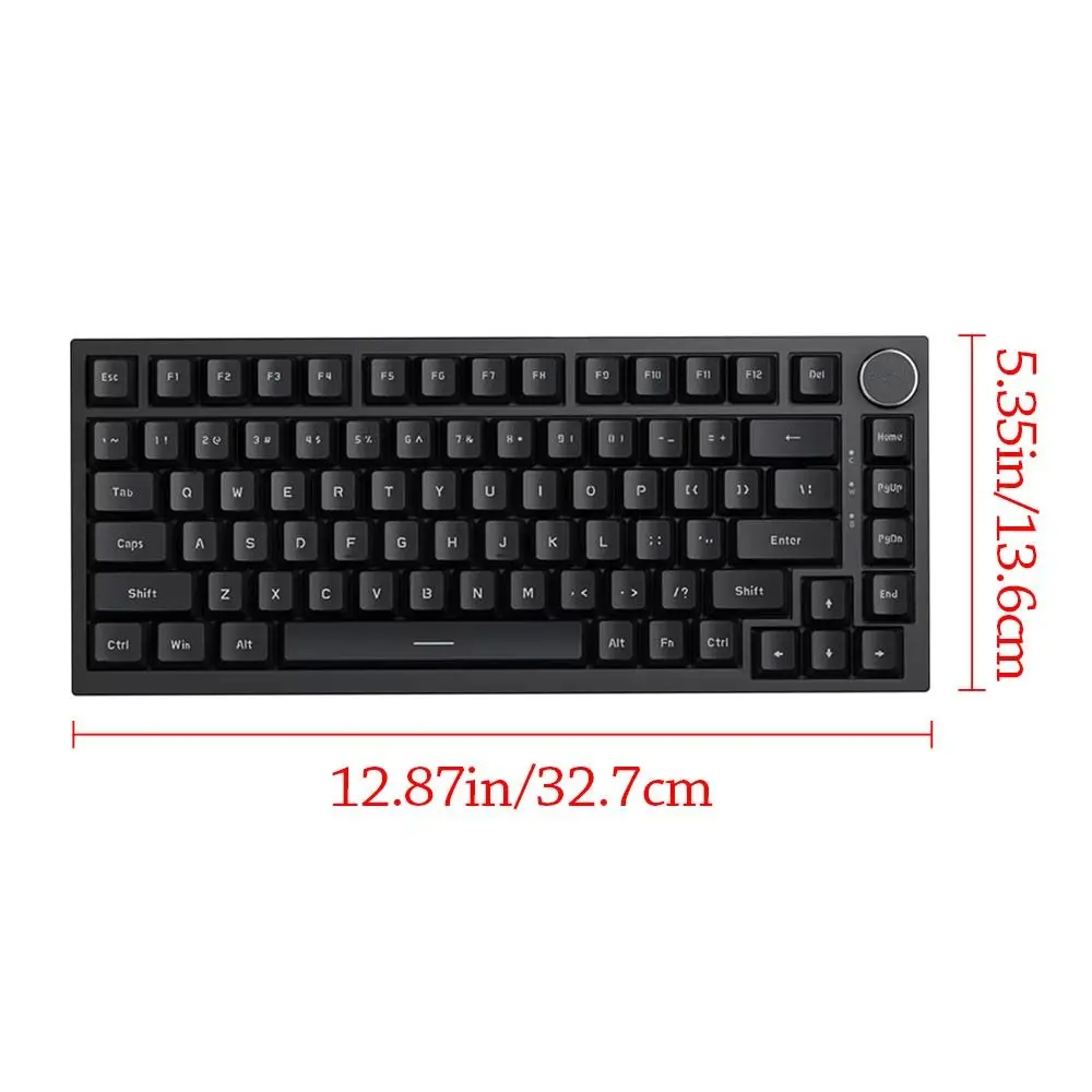 New AK820 Gaming Keyboard 82-Key RGB Backlit Mechanical Keyboard Mechanical Keys With Knob Wired Keyboard Office photo 6