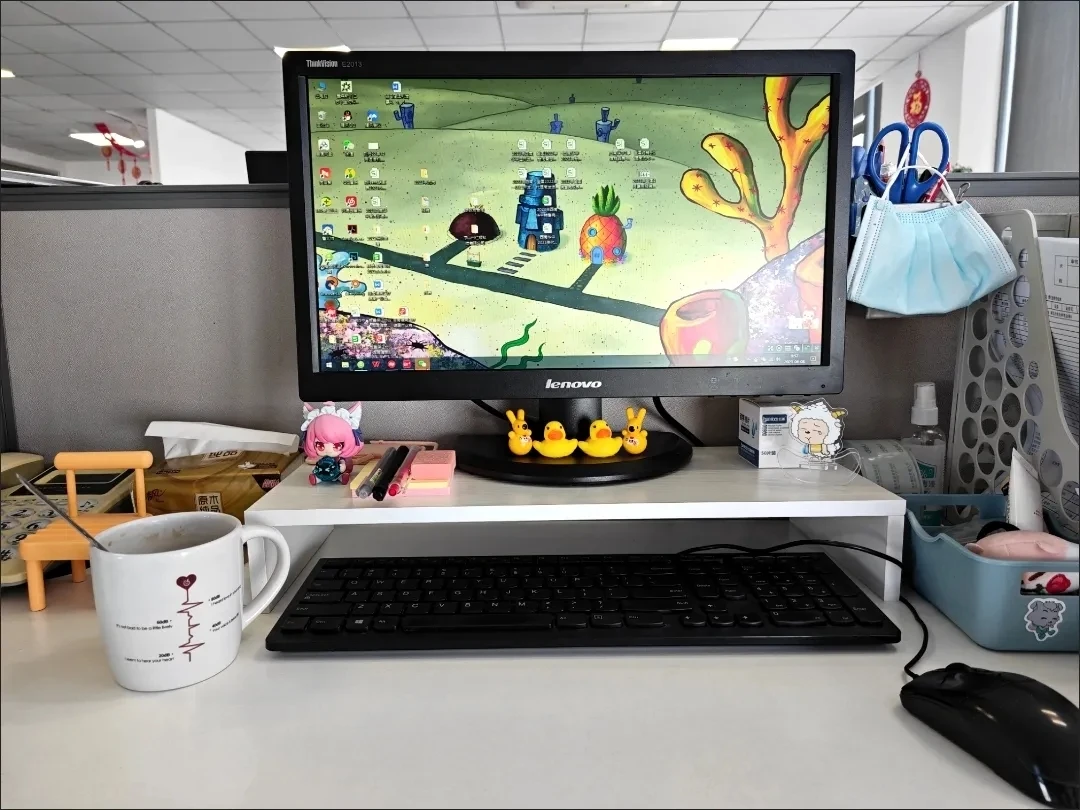 Monitor Riser Stand - Ergonomic Laptop Stand Desk Organizer Keyboard Storage photo 3