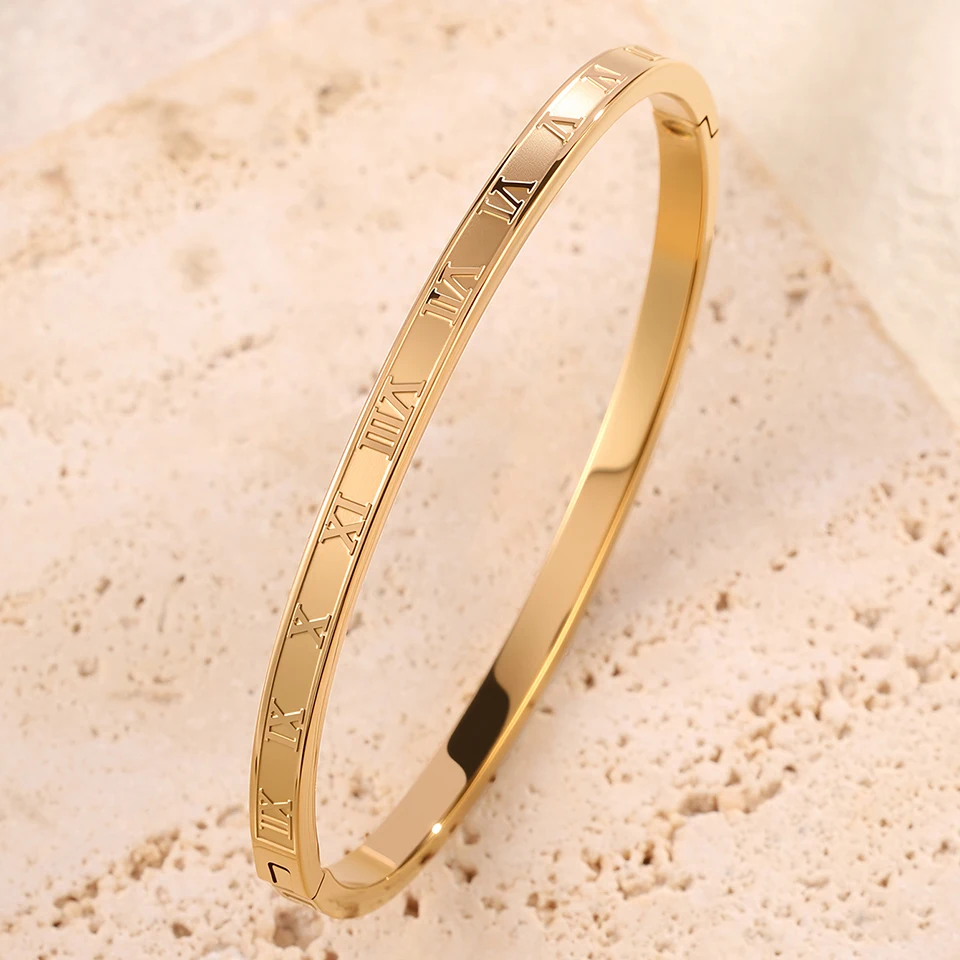 ZAKOL 5/1pcs Sparkling Zirconia Inlaid Stainless Steel Bracelet Set for Women Stackable Bangles Fashion Non Fading Jewelry Gift photo 6