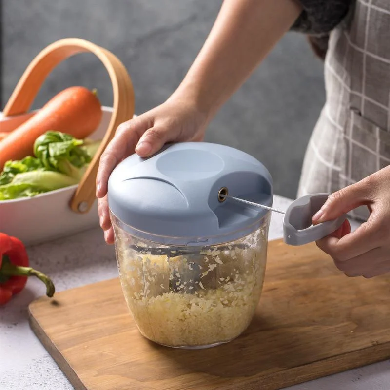 500/900ML Manual Meat Mincer Garlic Chopper Rotate Garlic Press Crusher Vegetable Onion Cutter Kitchen Cooking Accessories photo 2