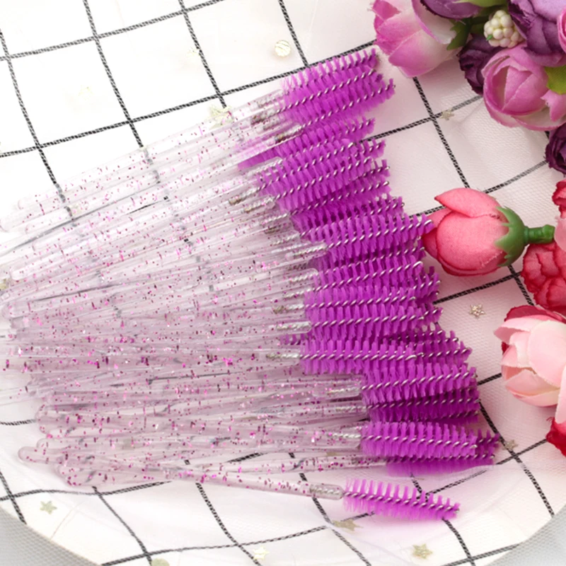 5/50 Pcs Eye Lash Brushes Eyebrow Brush False Eyelashes Extension Tools Mascara Wands Applicator Spoolers Lashes Cosmetic Tool photo 2