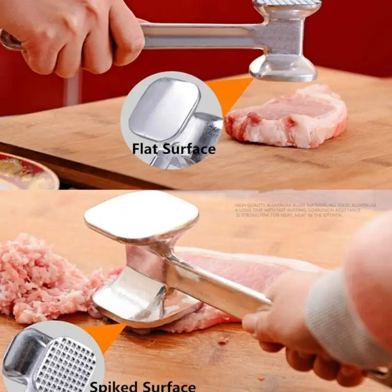 1PC Zinc Alloy Meat Tenderizer Hammer Mallet Tool for Pounding Beef Steak Chicken Pork Meat Hammer Kitchen Tool photo 6