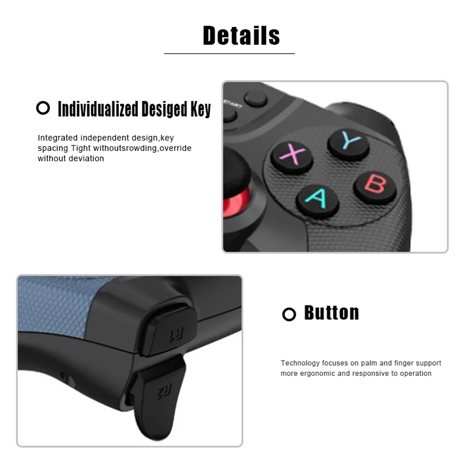 Phone Mobile Control Wireless For Android Cell PC TV Box Gamepad Cellphone Gaming Controller Video Game Pad Mando Gamer Joystick photo 3