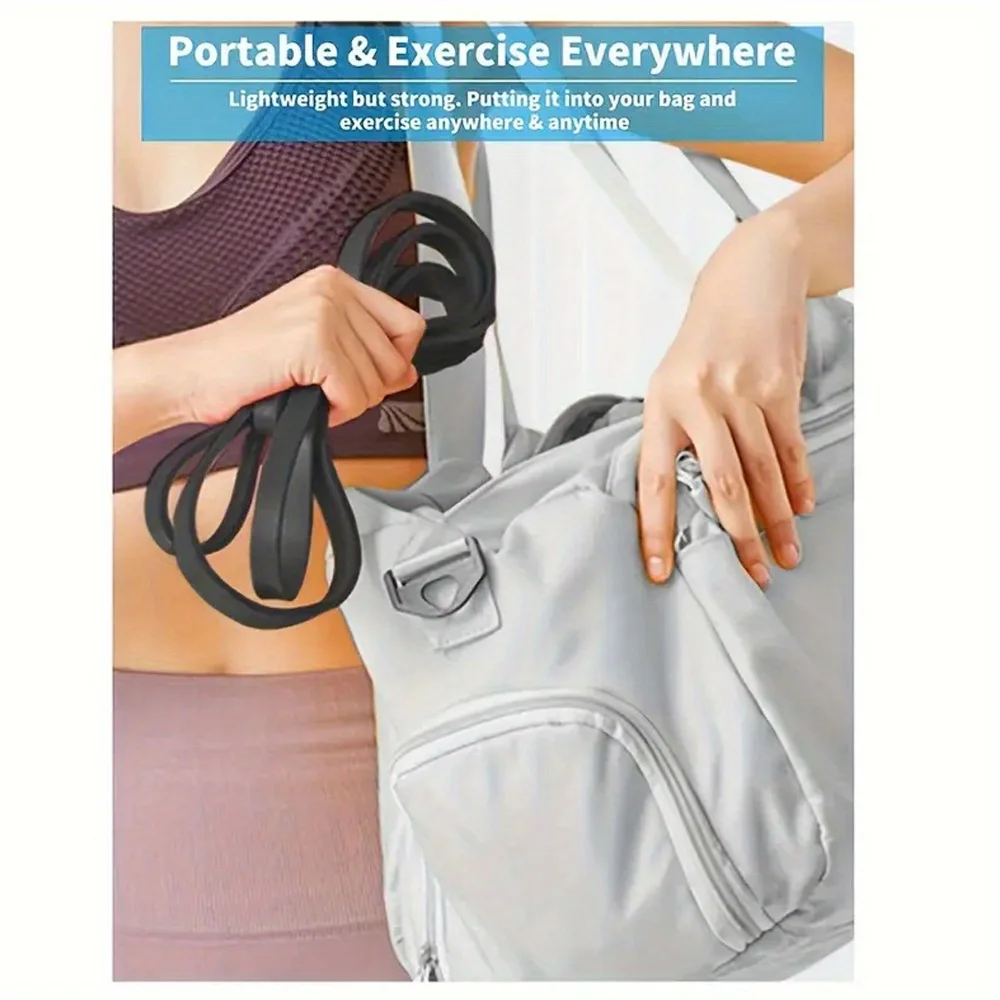 resistance Bands, Stackable TPE Resistance Bands for Strength Training, Fitness, Workout, Stretching, Home Gym and More photo 4