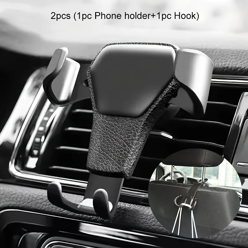 Car Phone Holder Gravity Mobile Stand GPS Support Auto Air Vent Mount for IPhone 18 17 16 15 14 13 12 Pro Max Xr Xiaomi Samsung photo 3