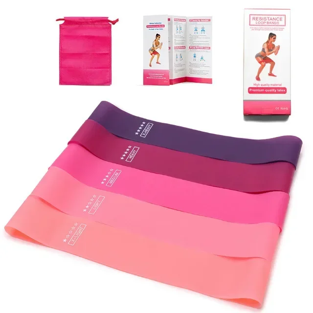 Portable Fitness Workout Equipment Rubber Resistance Bands Yoga Gym Elastic Gum Strength Pilates Crossfit Women Weight Sports photo 3