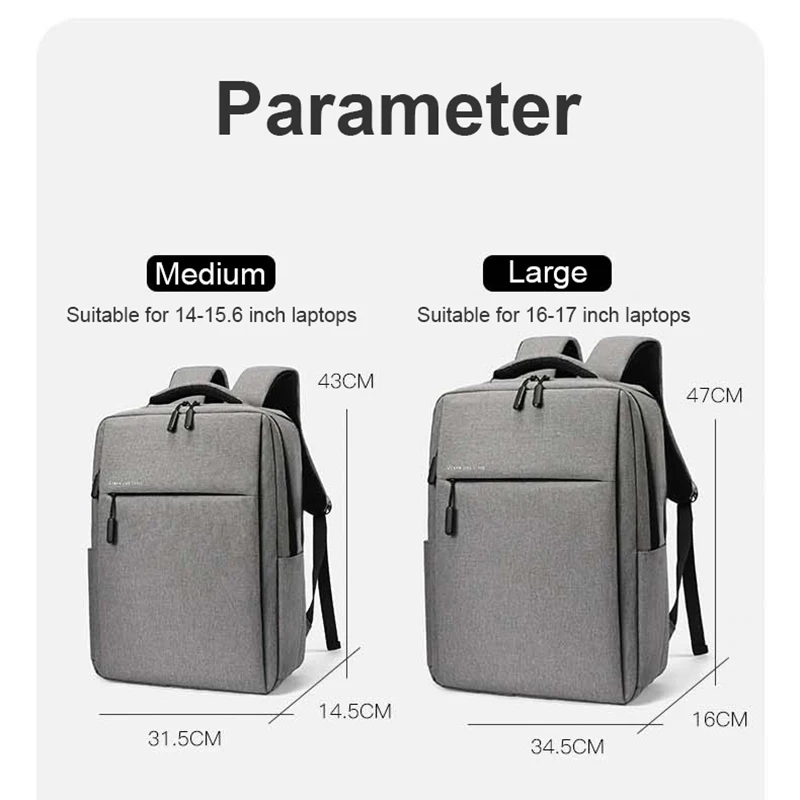 Laptop Backpack 17.3 inch Large Capacity Travelling Backpacks Waterproof Laptop Bag 15.6 17.3 Multi-pockets Men's Backpack photo 4