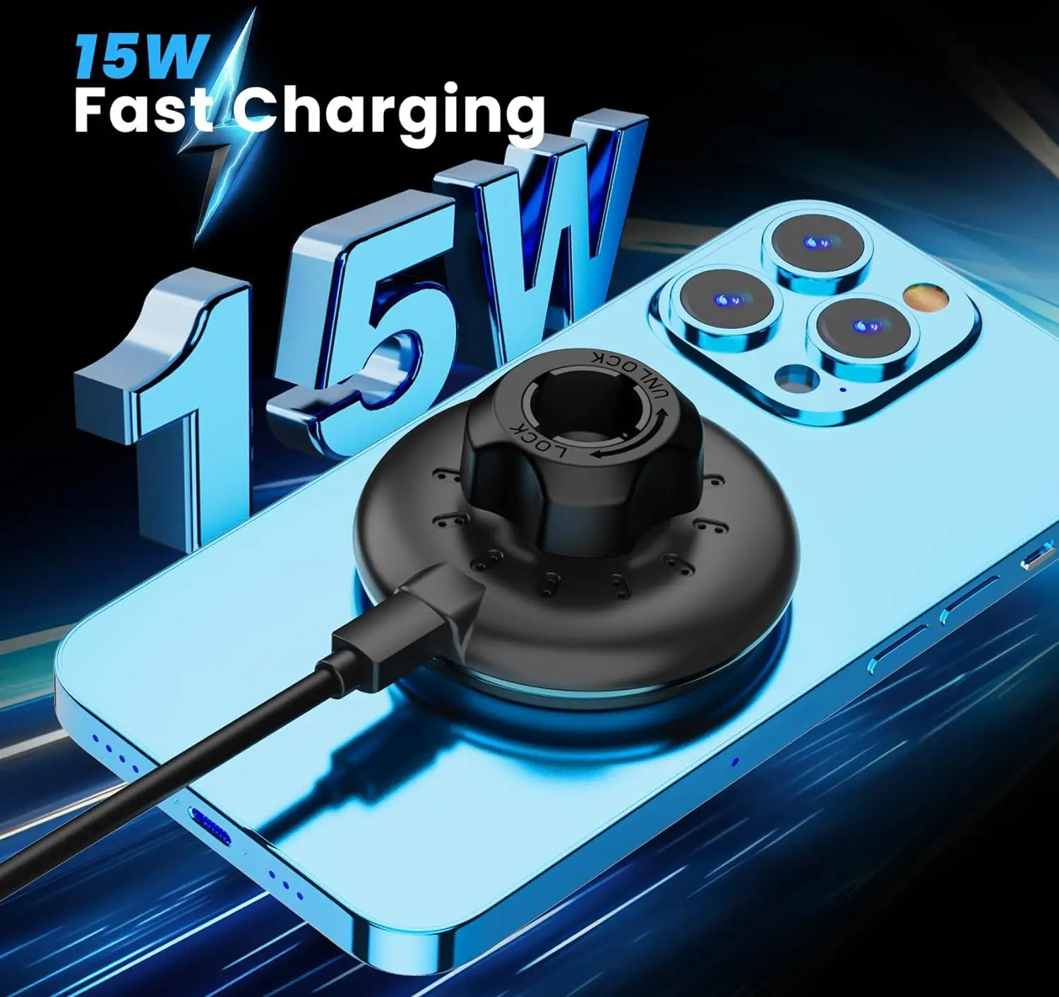 Car phone holder, multifunctional car cup holder suction, mobile phone navigation holder, magnetic wireless charger photo 5