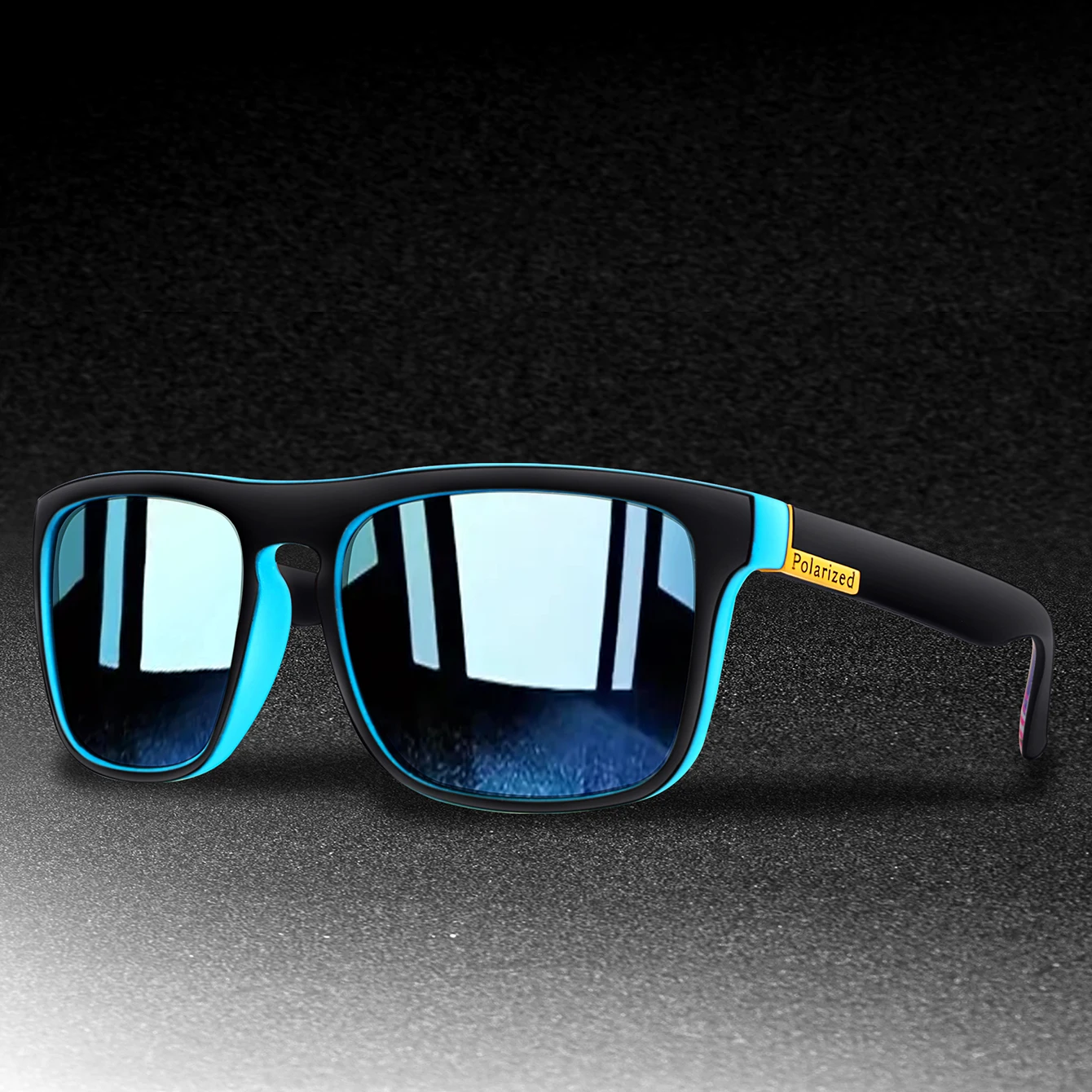 Retro Style Square Frame Polarized Cycling Sunglasses Men Night Vision Car Driving Sunglass Dirt Bike Motorcycle Glasses UV400 photo 4