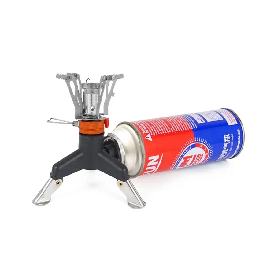 Portable All in One Camping Stove with Converter Compact Lightweight Outdoor Cooking Gear for Hiking Backpacking photo 3