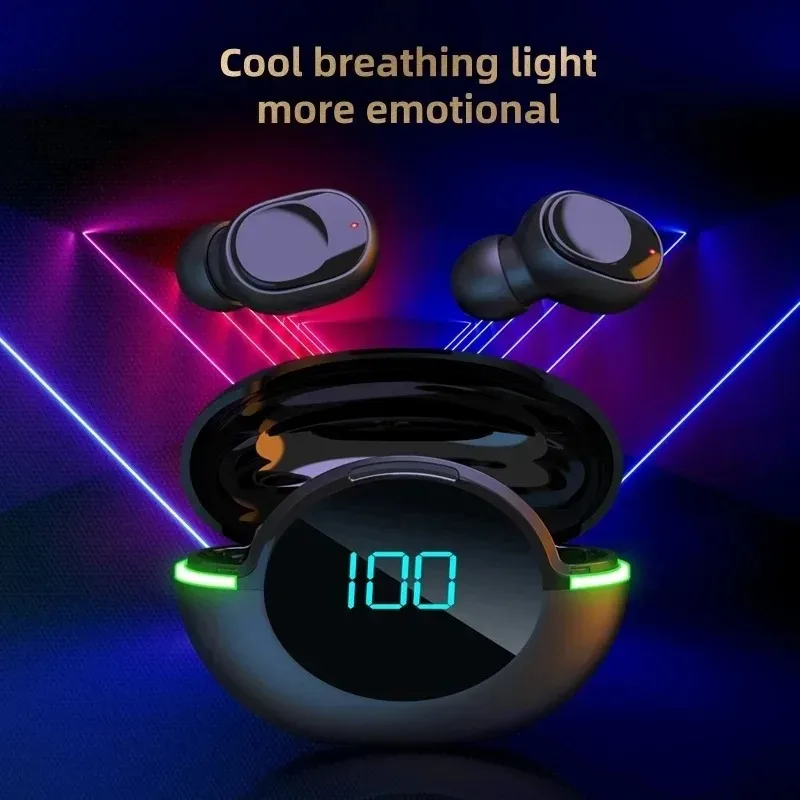 Wireless TWS In-Ear Bluetooth 5.3 Earbuds Sports Headphones with Waterproof Noise Reduction Digital Display Gaming Earphones photo 3
