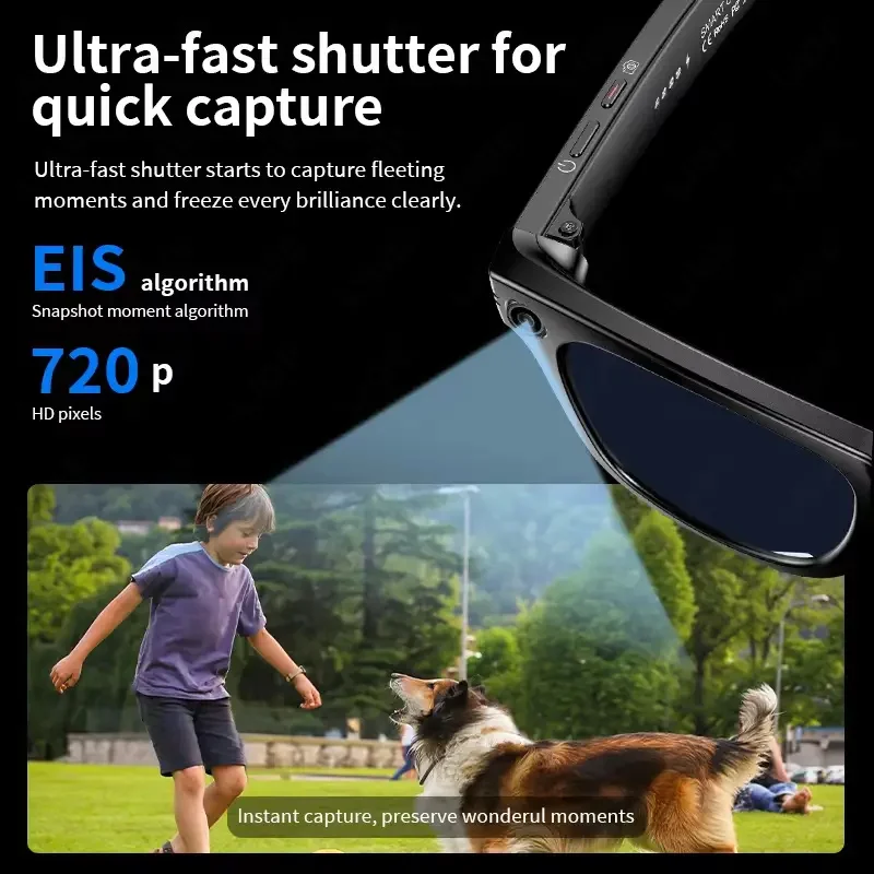 AI Smart Glasses with 8MP Camera Video Recording 100+ Languages Translation Sunglasses Bluetooth Call Music Play Men Women 2026 photo 3