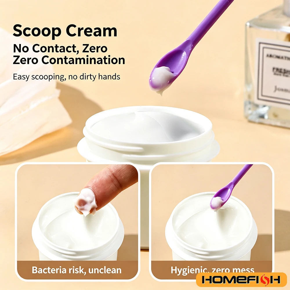 3pcs Silicone Scraper Makeup Brushes Set Mini Soft Cosmetic Digging Spoon Jam Scraping Spoons Face Mask Brush photo 5