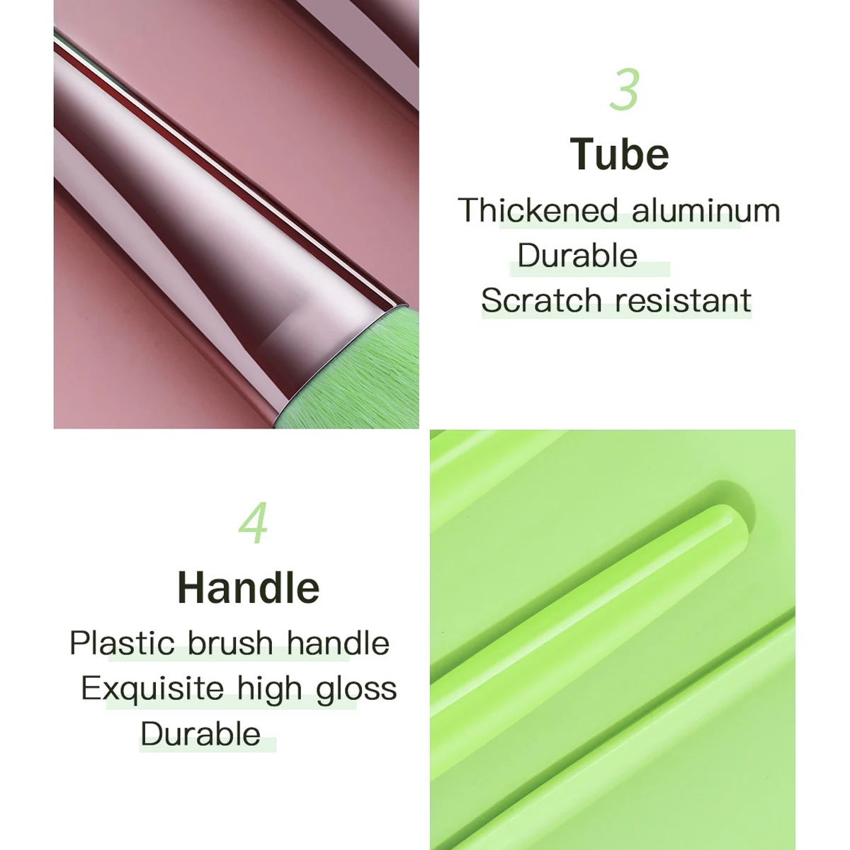 12PC High-Value Fluorescent Green Makeup Brush Set Soft Bristle No Shed Easily Must Have for Applying Foundation Blush Eyeshadow photo 4