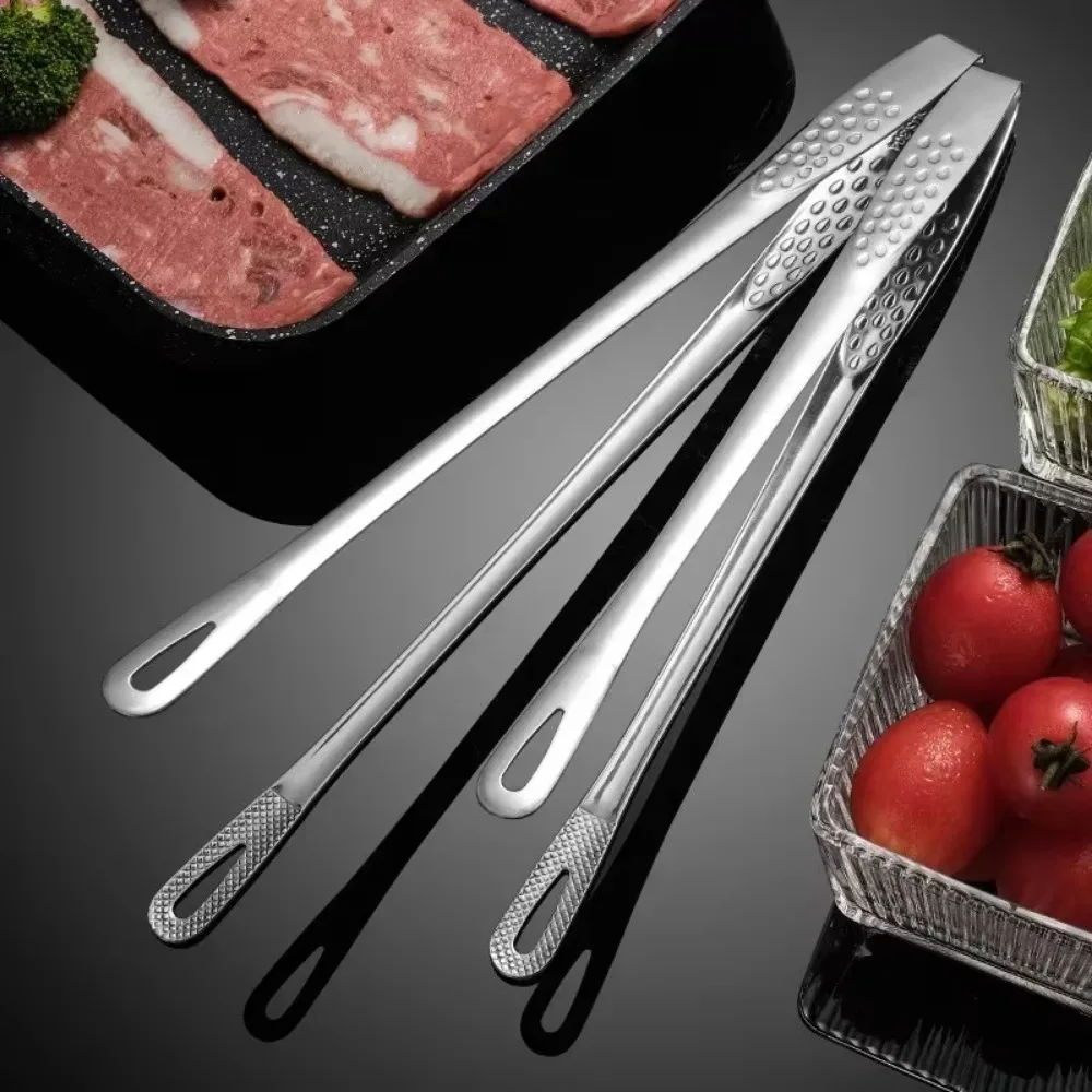 Economic Kitchen Tongs Stainless Steel Barbecue Tongs Clip BBQ Grill Meat Tongs Cooking Tweezers for Food Utensils Kitchen Tools photo 3