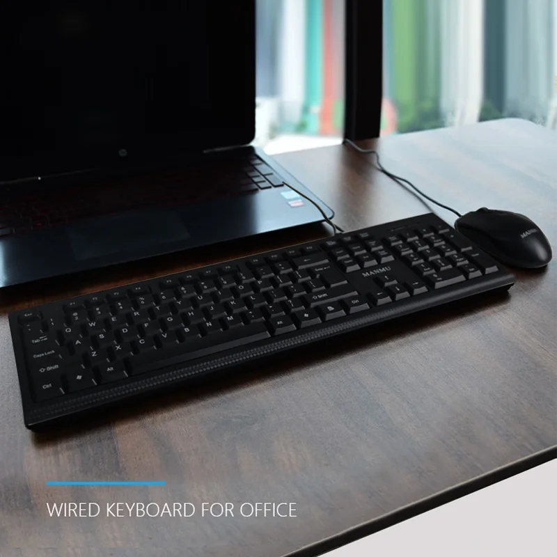 MANMU Office Wired Keyboard Gaming High Quality Keyboard And Mouse Set Keyboard Gaming Setup photo 6
