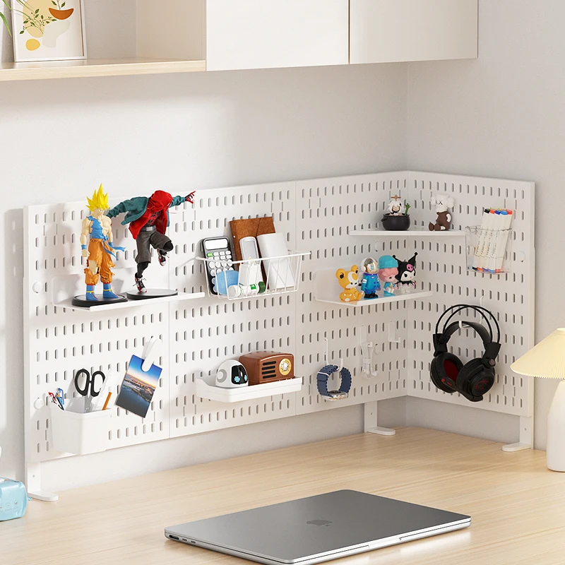 Home Study Storage Pegboard: Suitable for Displaying Figurines, Desk-Top Standing & Clip-On Storage for Furniture Items photo 4